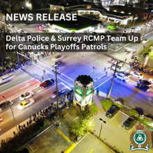 Vancouver Canucks, Delta Police, 72 and Scott, Pedestrian Safety, Celebration, Stanley Cup,