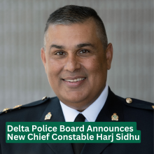 New Chief Constable Announced by Delta Police Board