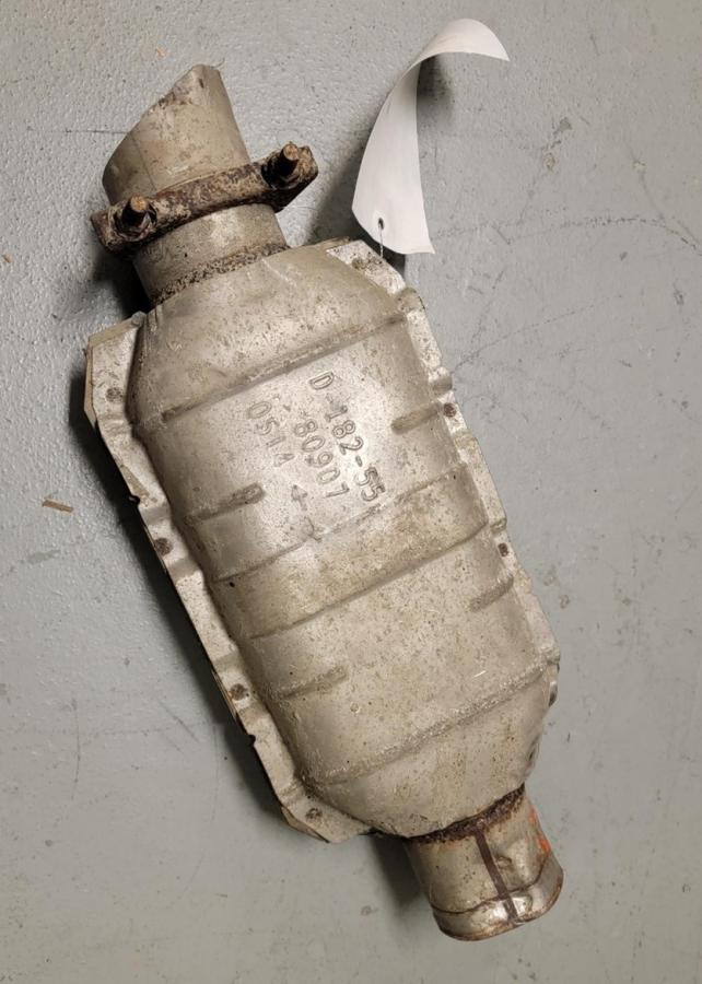 Catalytic converter that has been removed from a car 